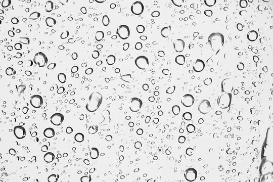 Water droplets texture overlay on transparent background