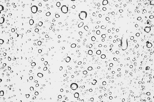 Water droplets texture overlay on transparent background