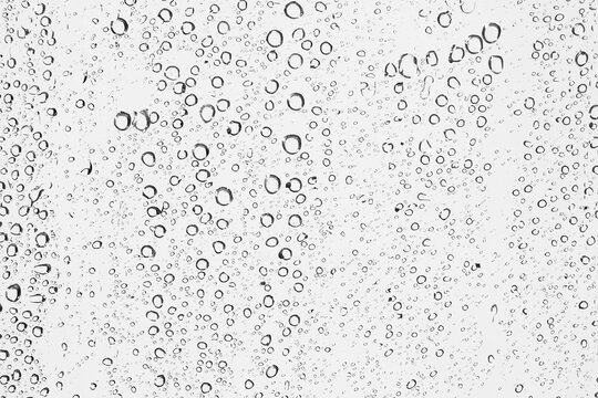 Water droplets texture overlay on transparent background
