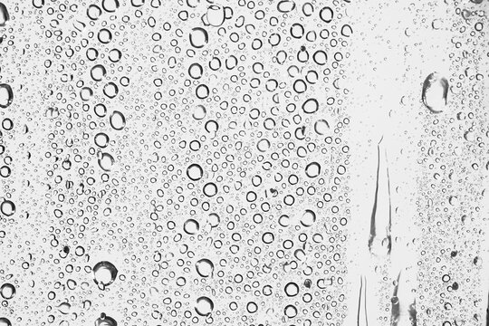 Water droplets texture overlay on transparent background