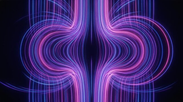 Colorful Magnetic Neon Field Loop