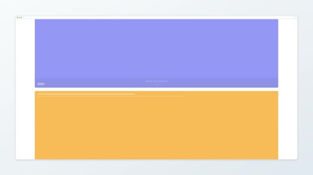 Minimalist Digital Layout Featuring Split Horizontal Color Blocks in Soft Periwinkle Blue and Warm Pastel Yellow Tones