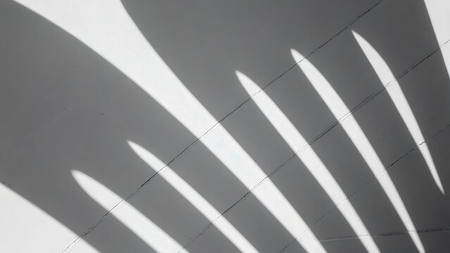 Minimal wall shadows forming abstract architectural pattern