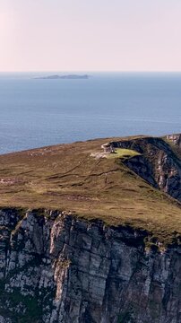 Aerial view of Horn Head in County Donegal, Ireland