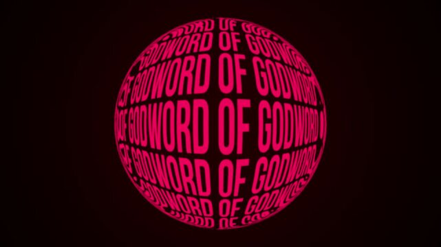 Christian Typography Motion Graphics Background