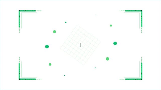 Abstract Geometric Corner Expansion HUD Elements Animation
