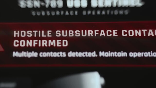 hostile subsurface contacts trigger submarine security alert