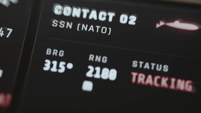 nato submarine contact two tracked at 2100 meters