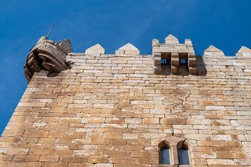 Chaves Castle medieval turret and masonry details The Concept of ancient defense © VicVaz