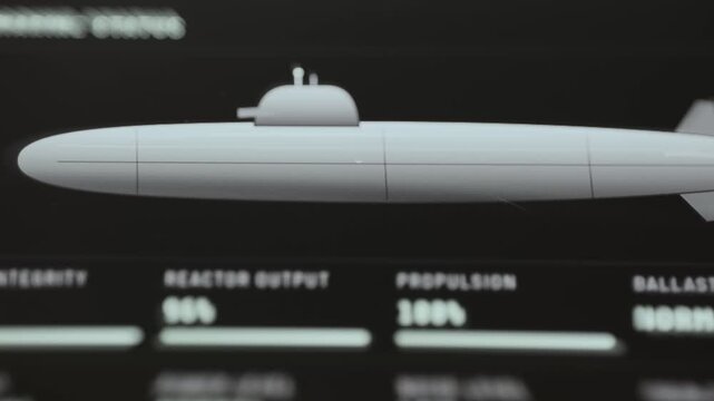 submarine systems overview displays operational vessel profile
