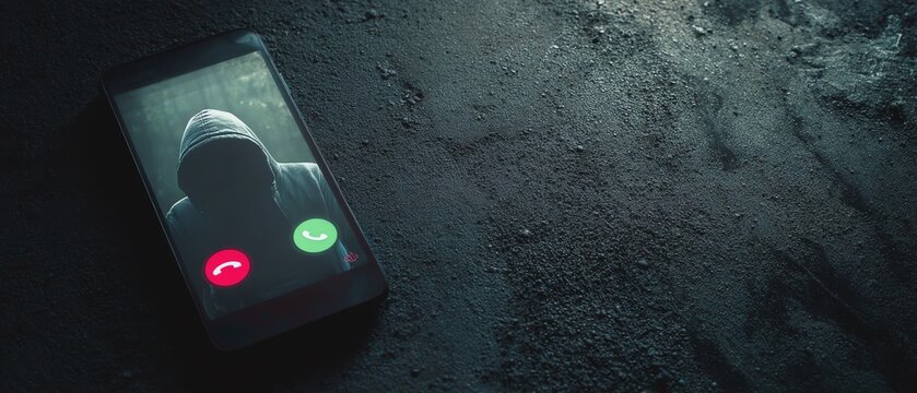 Mysterious phone call from an unknown caller.