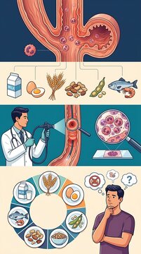 Eosinophilic esophagitis medical diagnosis and food allergens