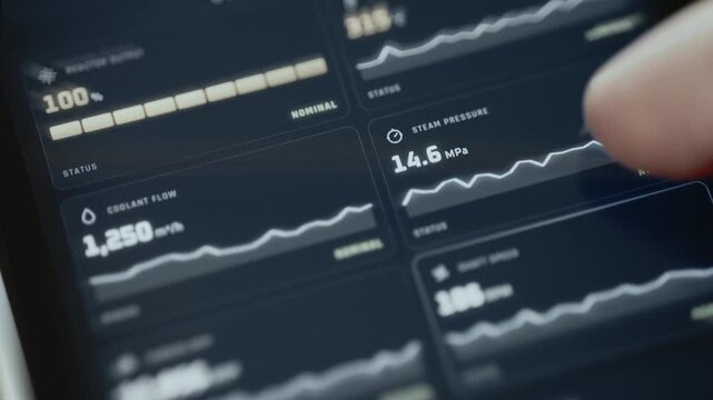 steam pressure dashboard reaches 14.7 megapascals
