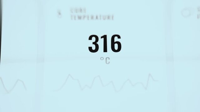 coolant temperature stabilizes at 314 degrees celsius
