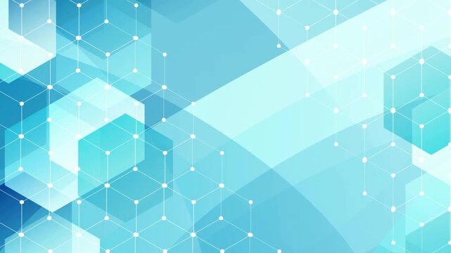 Geometric Abstract Digital Technology Structure 4K