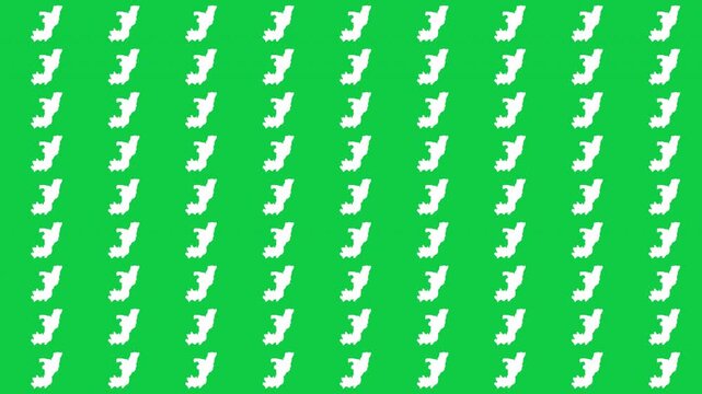 Republic of the Congo map pattern scrolling perfect 15 second loop with green background