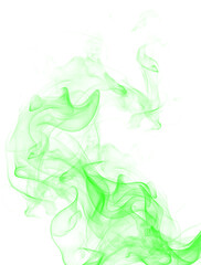 Fototapeta premium Green smoke transparent