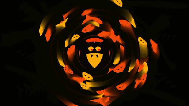 Creative Digital Art Featuring Glowing Owl Surrounded By Fireflies