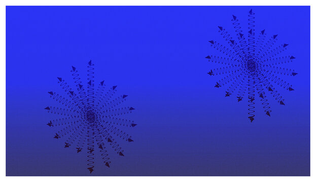 Abstract Radial Energy Emission and Physics Wave Field Diagram