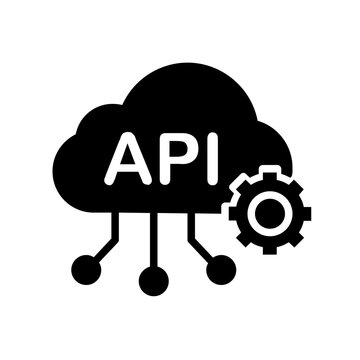 cloud api glyph icon