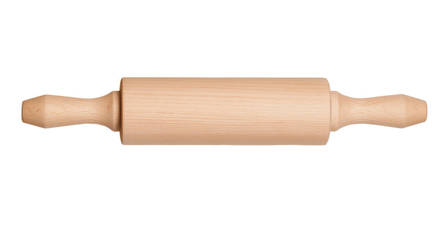 Wooden rolling pin with tapered handles