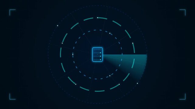 Digital radar interface scanning for mobile device signal