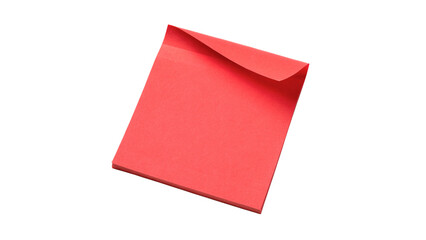 Blank bright red paper envelope for card greetings post isolated on transparent background © Arina