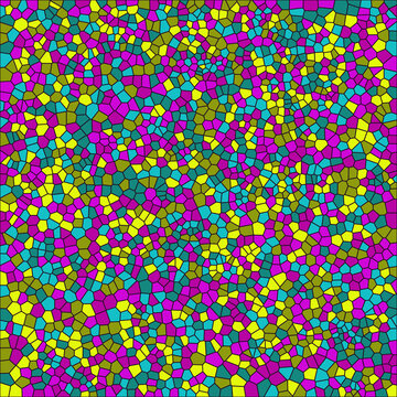 Electric bright abstract geometric mosaic tessellation