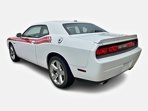Dodge Challenger R/T muscle car white classic stripes