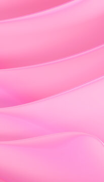 Abstract smooth pink flowing curves create a soft textured background