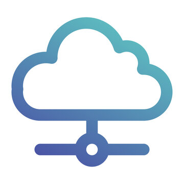 cloud computing icon for illustration