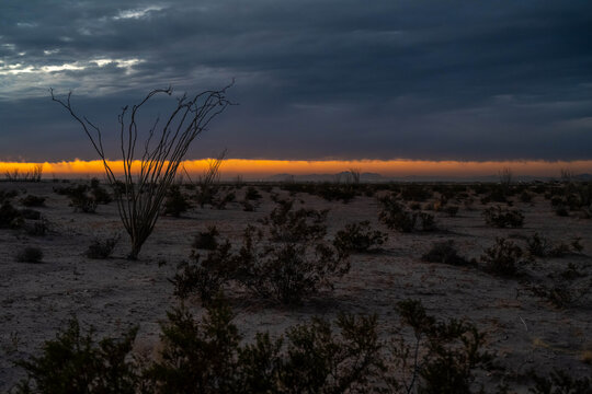 An overlooking view of nature in Yuma, Arizona