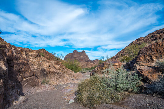 An overlooking view of nature in Yuma, Arizona