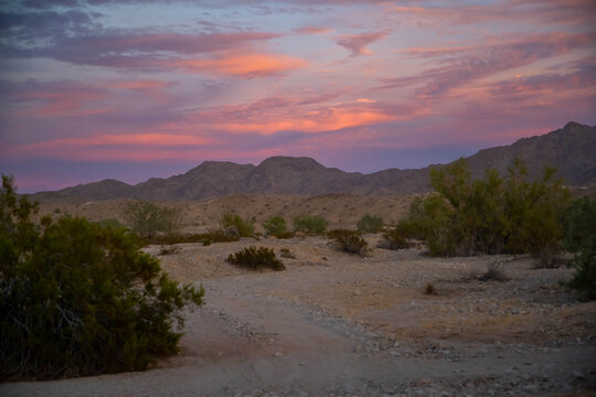 An overlooking view of nature in Yuma, Arizona