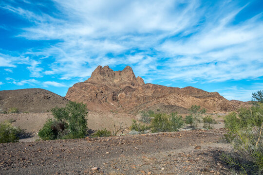 An overlooking view of nature in Yuma, Arizona