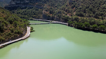 Fototapeta premium Embalse de Terradets, pas de Llimiana, Cellers