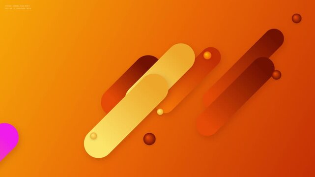 Modern abstract 3d link chain on gradient background