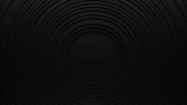 Abstract dark background with concentric ripple circles abstract background minimalist geometric vibration monochrome wallpaper