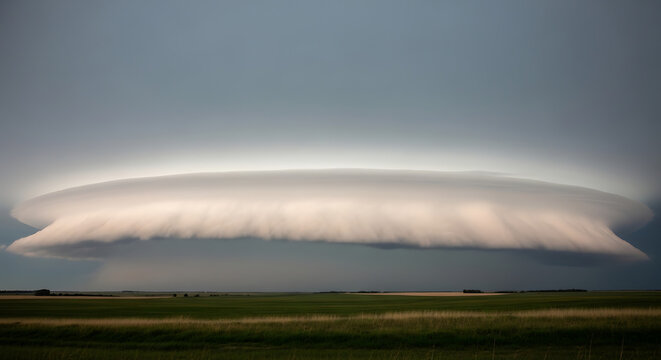 Prairie Storm Clouds Shelf Cloud Rolling In