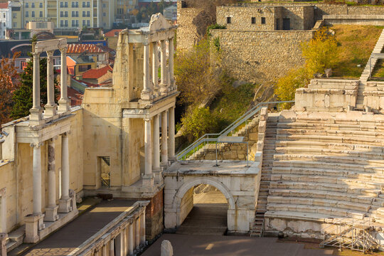 Plovdiv, Bulgaria, ancient roman amphitheatre