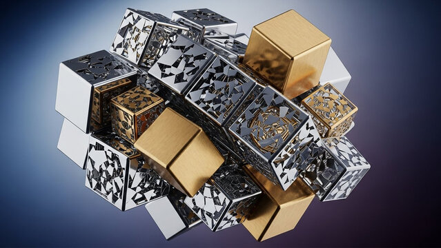 abstract background with cubes