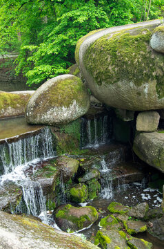 Beautiful waterfall at the mountain