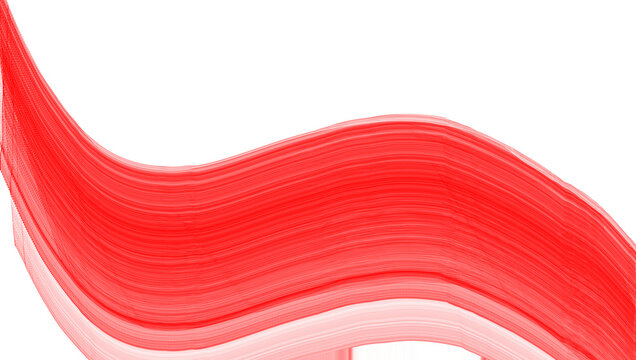 Colores de la bandera de Cantabria en forma de ola abstracta con fondo trasparente.