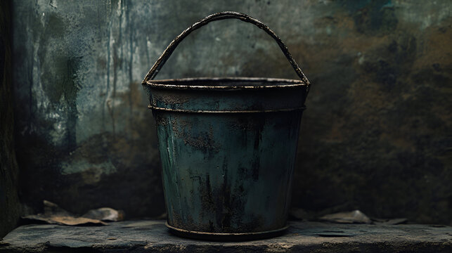 old rusty bucket