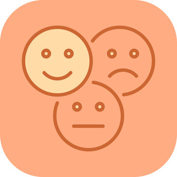 Neutral Feedback Vector Icon