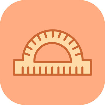 Protractor Vector Icon