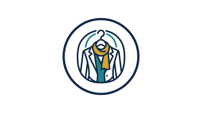 Business attire clothing icon stylized fashion apparel
