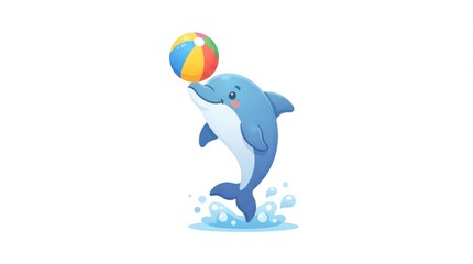 Naklejka premium 3D Cartoon Man Holding Ball and Colorful Balloons, Playful Sports Character Render for Summer Fun, Recreation, Celebration and Active Lifestyle Concept