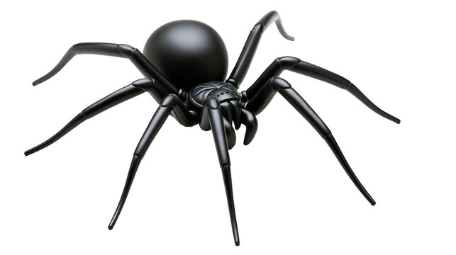 Black widow spider toy, realistic model