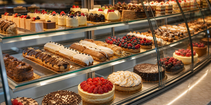 Bakery Display Case Soft Dessert Bakery Sweets